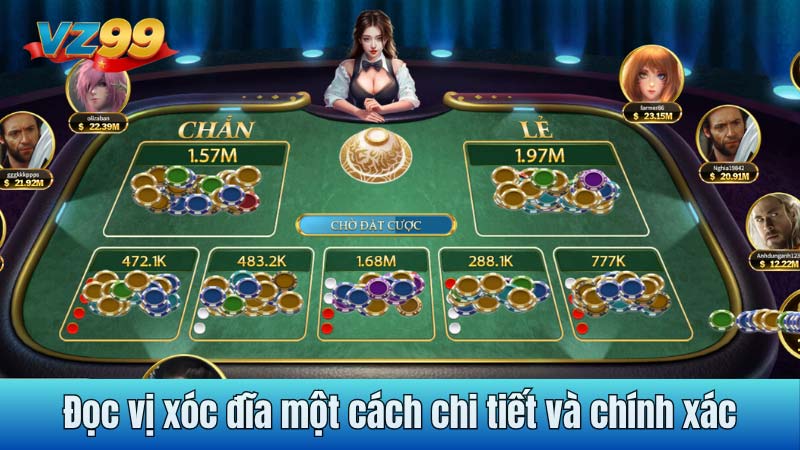 Đọc vị xóc đĩa một cách chi tiết và chính xác