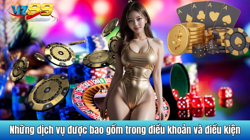 Những dịch vụ được bao gồm trong điều khoản và điều kiện